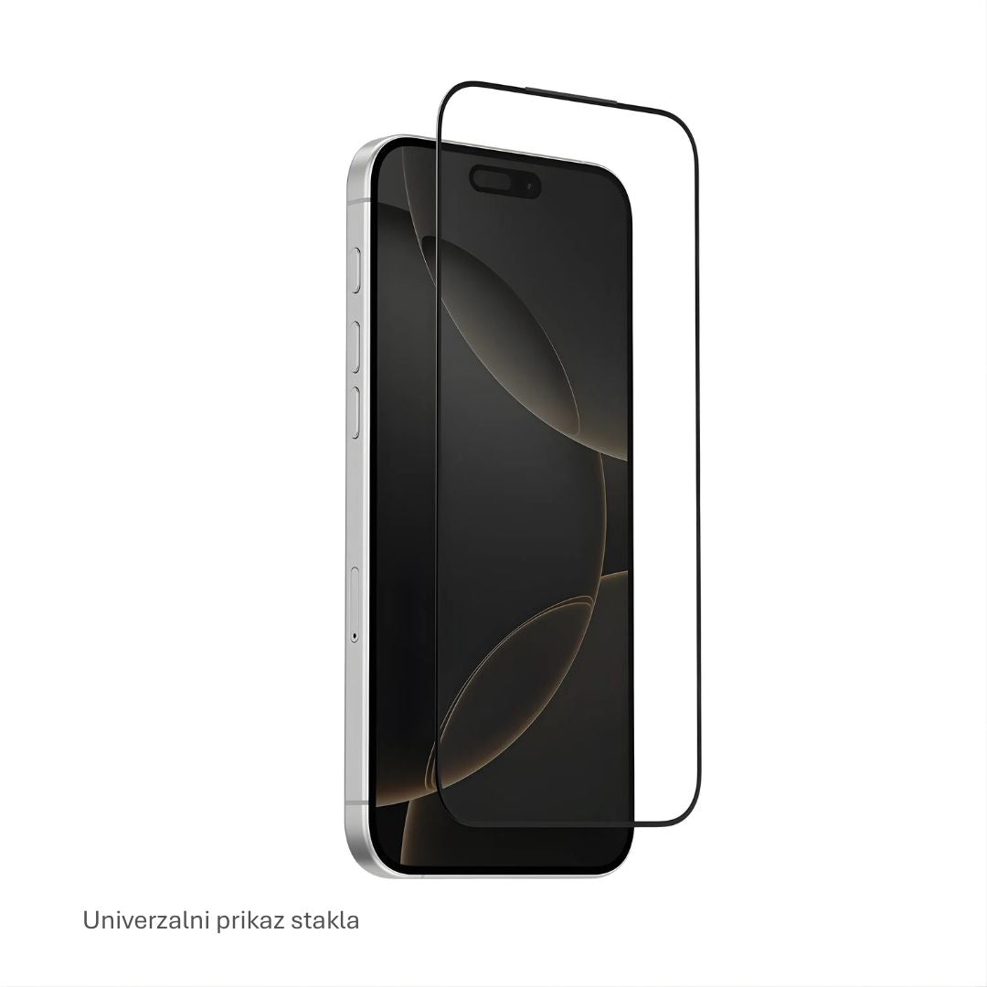 20D zaštitno staklo sa crnom ivicom za iPhone 16 - univerzalni prikaz modela