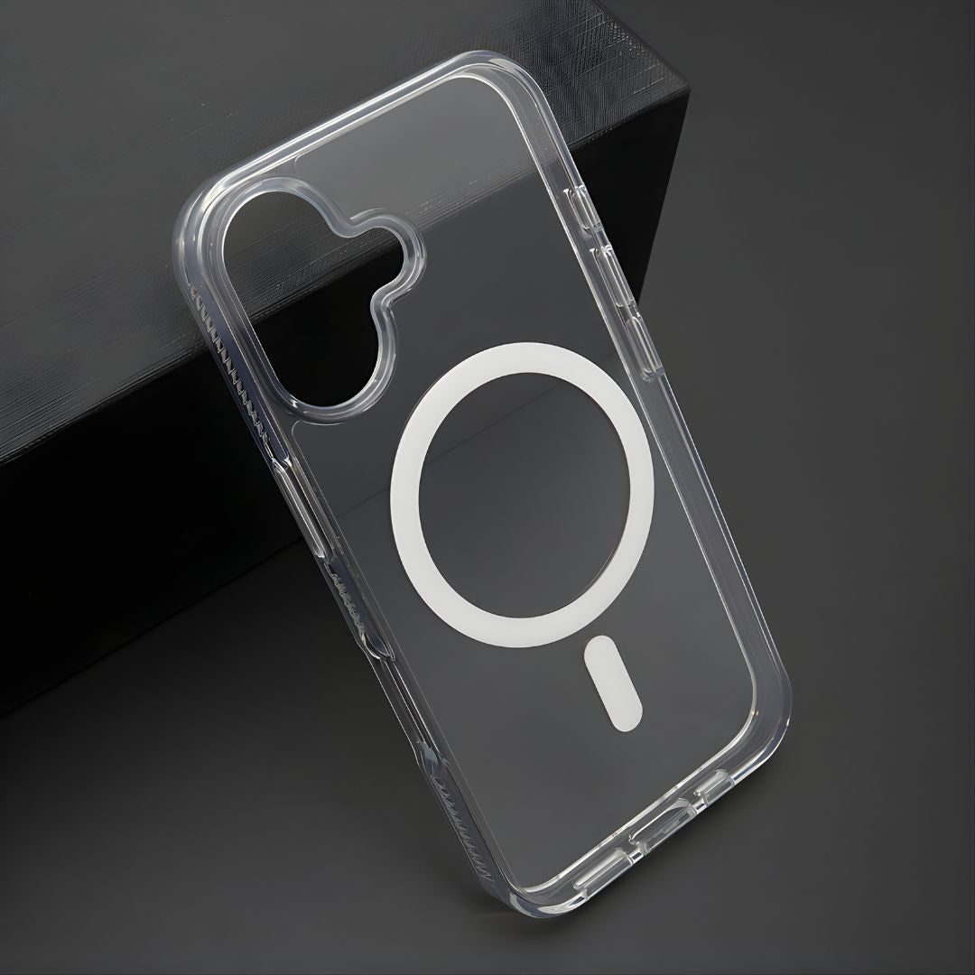 Color frame MagSafe providna maska sa silikonskim ivicama za iPhone 16