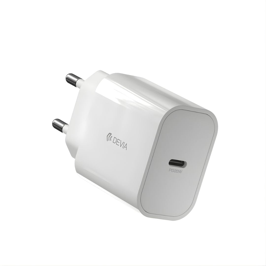 Devia RLC-380 Smart Series 20W PD brzi zidni adapter bele boje.