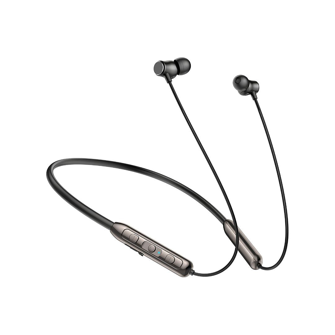 Devia Superior AirLoop Neckband bežične slušalice model B01 oko vrata.