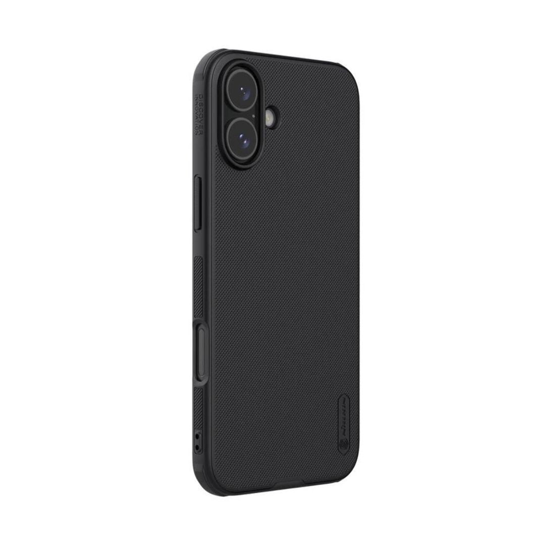 Detalj hrapave Frosted teksture Nillkin maske za iPhone 16 koja sprečava klizanje