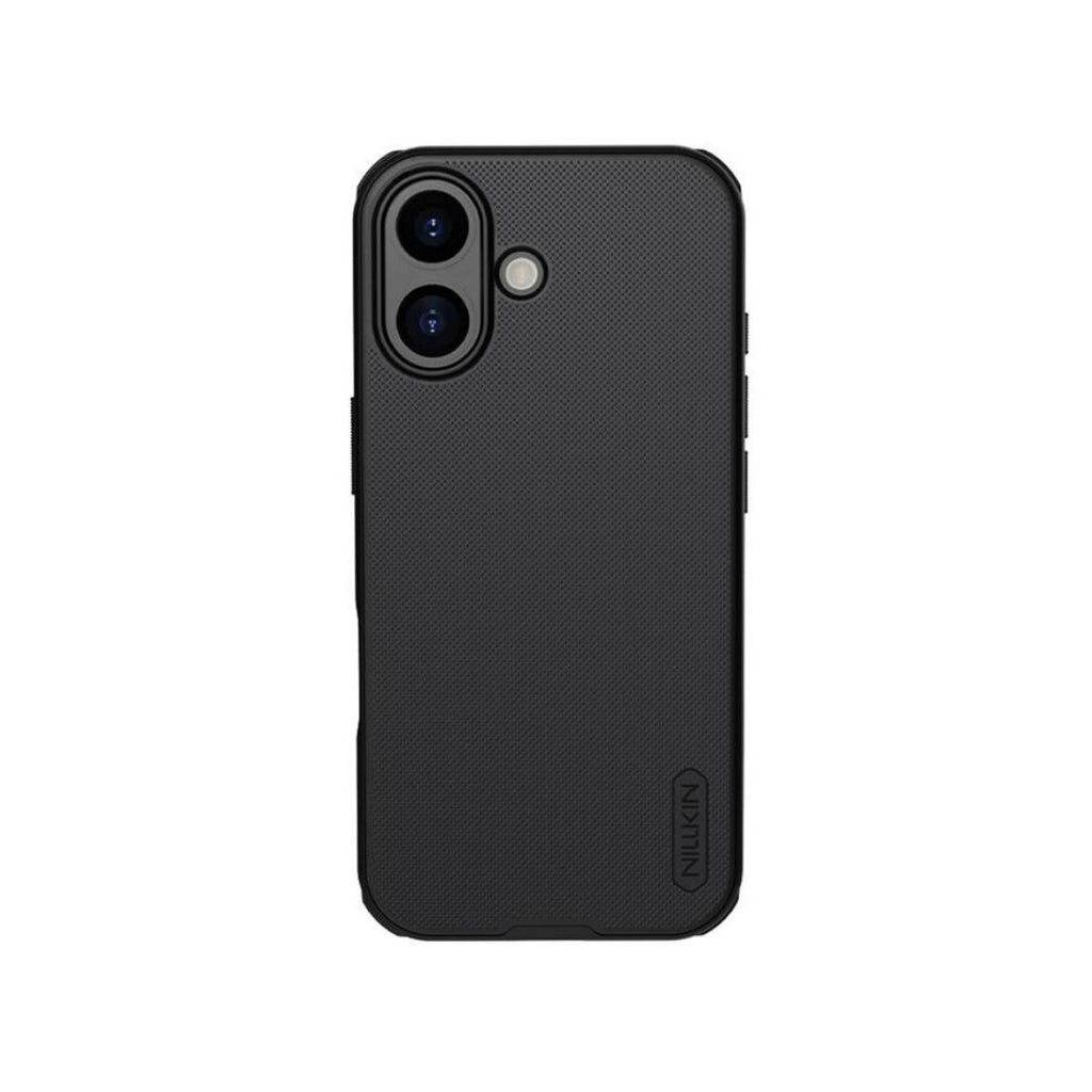 Crna Nillkin Super Frosted Shield Pro maska za iPhone 17 prednja strana