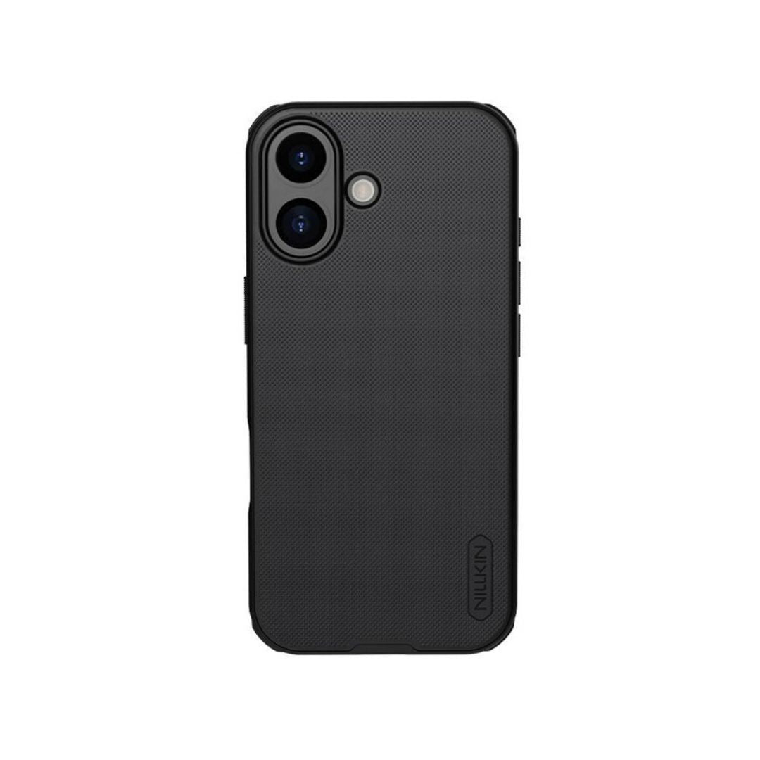 Crna Nillkin Super Frosted Shield Pro maska za iPhone 17 prednja strana