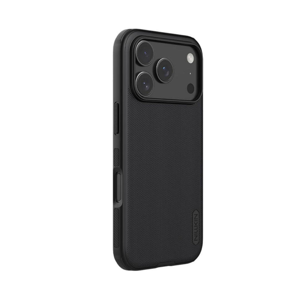 Hrapava anti-slip tekstura crne Nillkin maske za iPhone 17 Pro Max