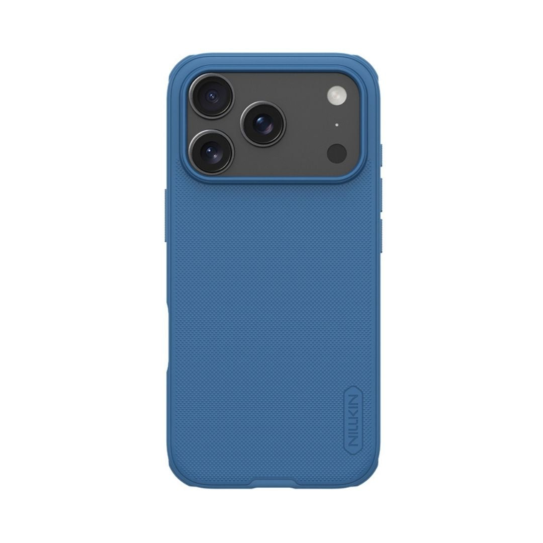Plava Nillkin Super Frosted Shield Pro maska za iPhone 17 Pro Max prednja strana