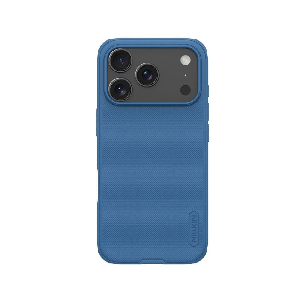 Plava Nillkin Super Frosted Shield Pro maska za iPhone 17 Pro prednja strana