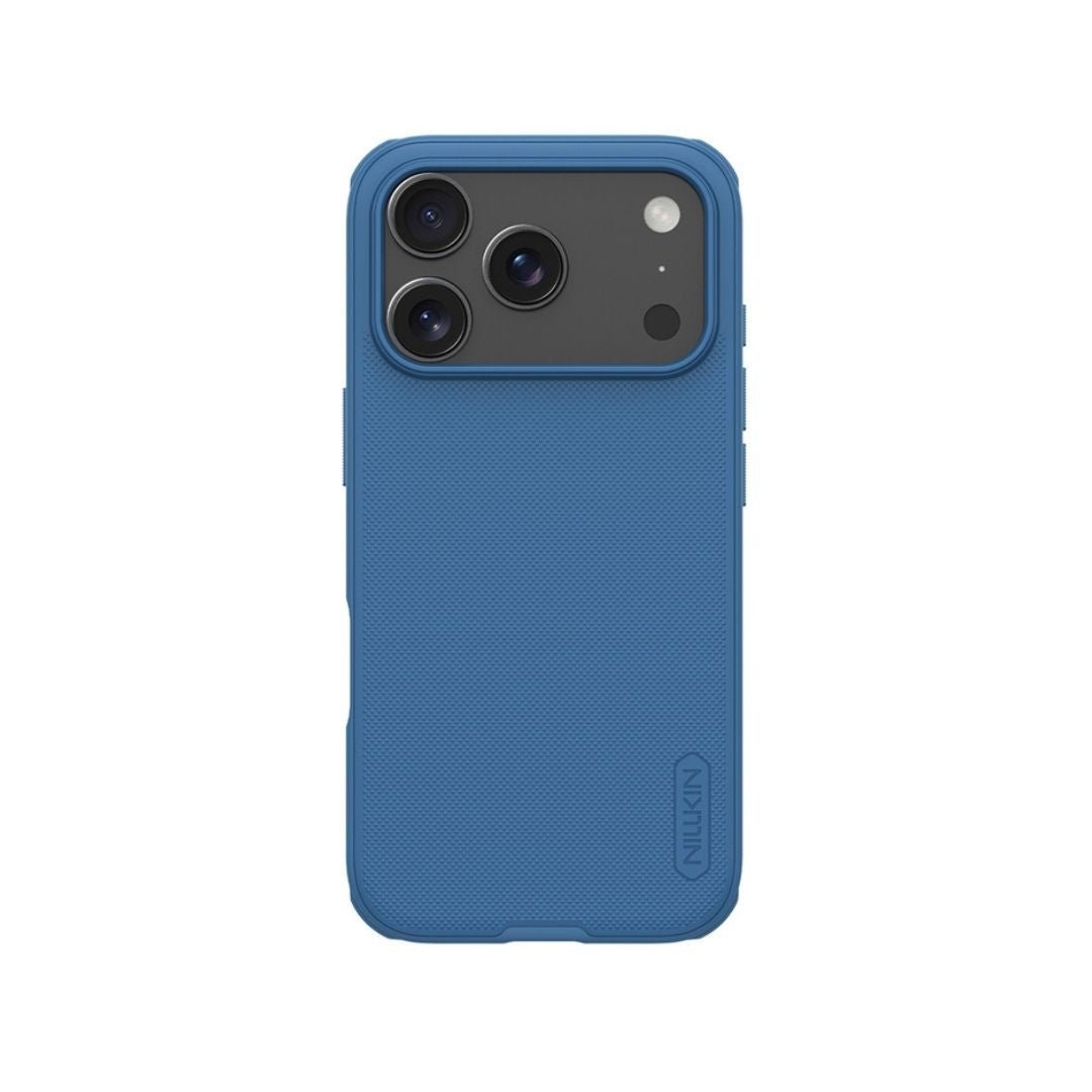 Plava Nillkin Super Frosted Shield Pro maska za iPhone 17 Pro prednja strana