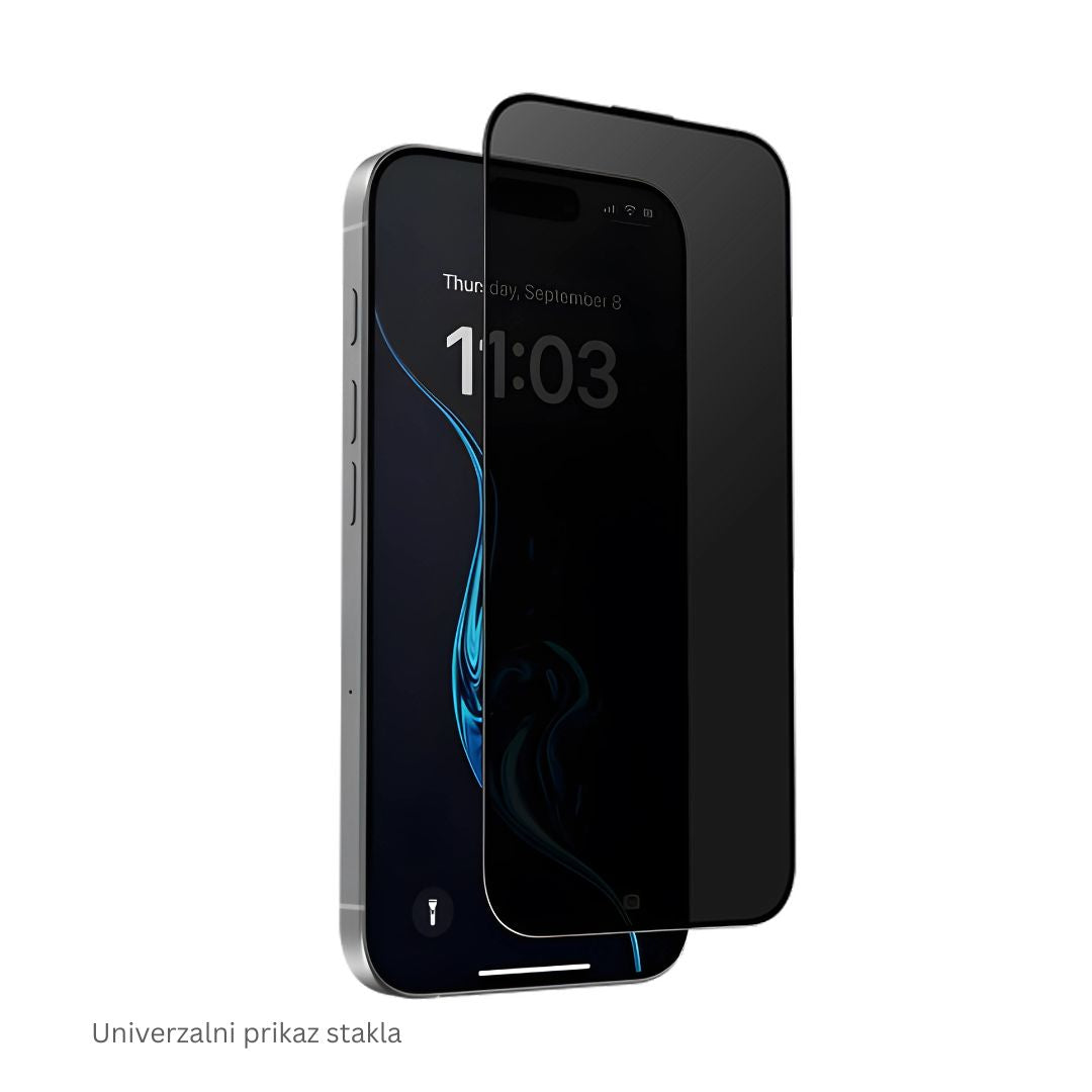 Privacy zaštitno staklo za iPhone 17 Pro koje sprečava pogled sa strane uz 9H čvrstinu