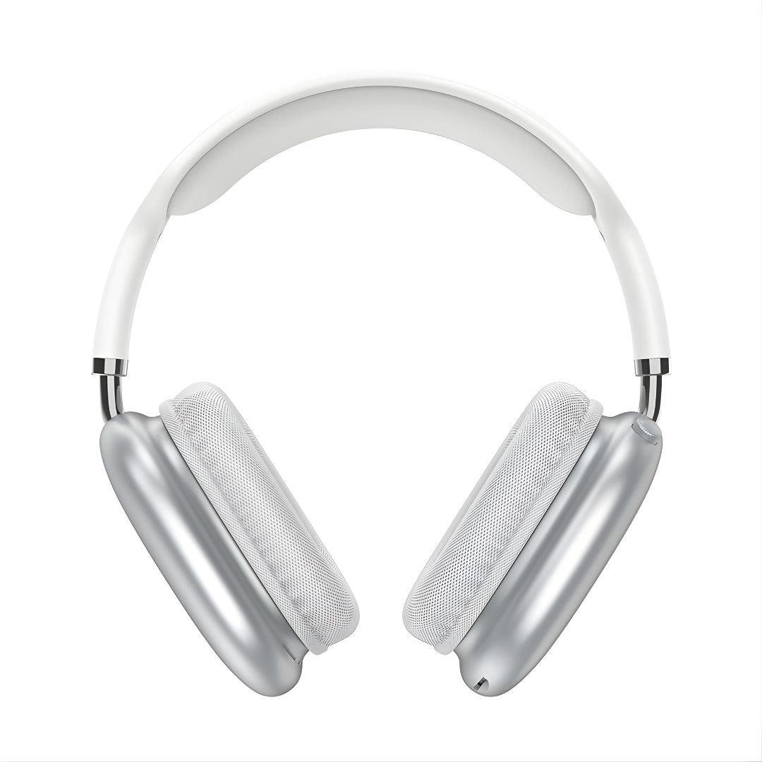 Superior Pods Max bežične Bluetooth slušalice u snežno beloj boji, premium dizajn.