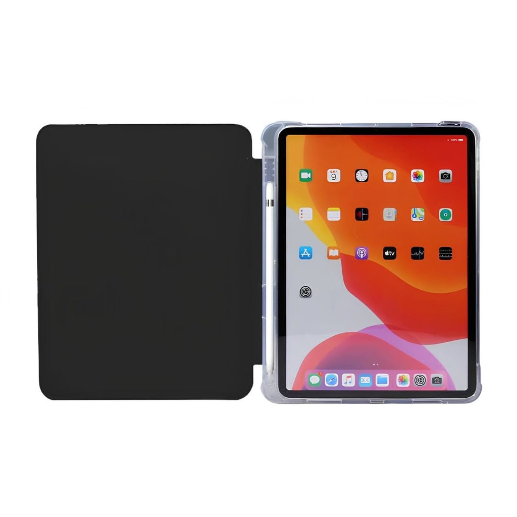 Prikaz horizontalnog postolja i unutrašnjeg silikonskog dela iPad Air 11 M2 maske.