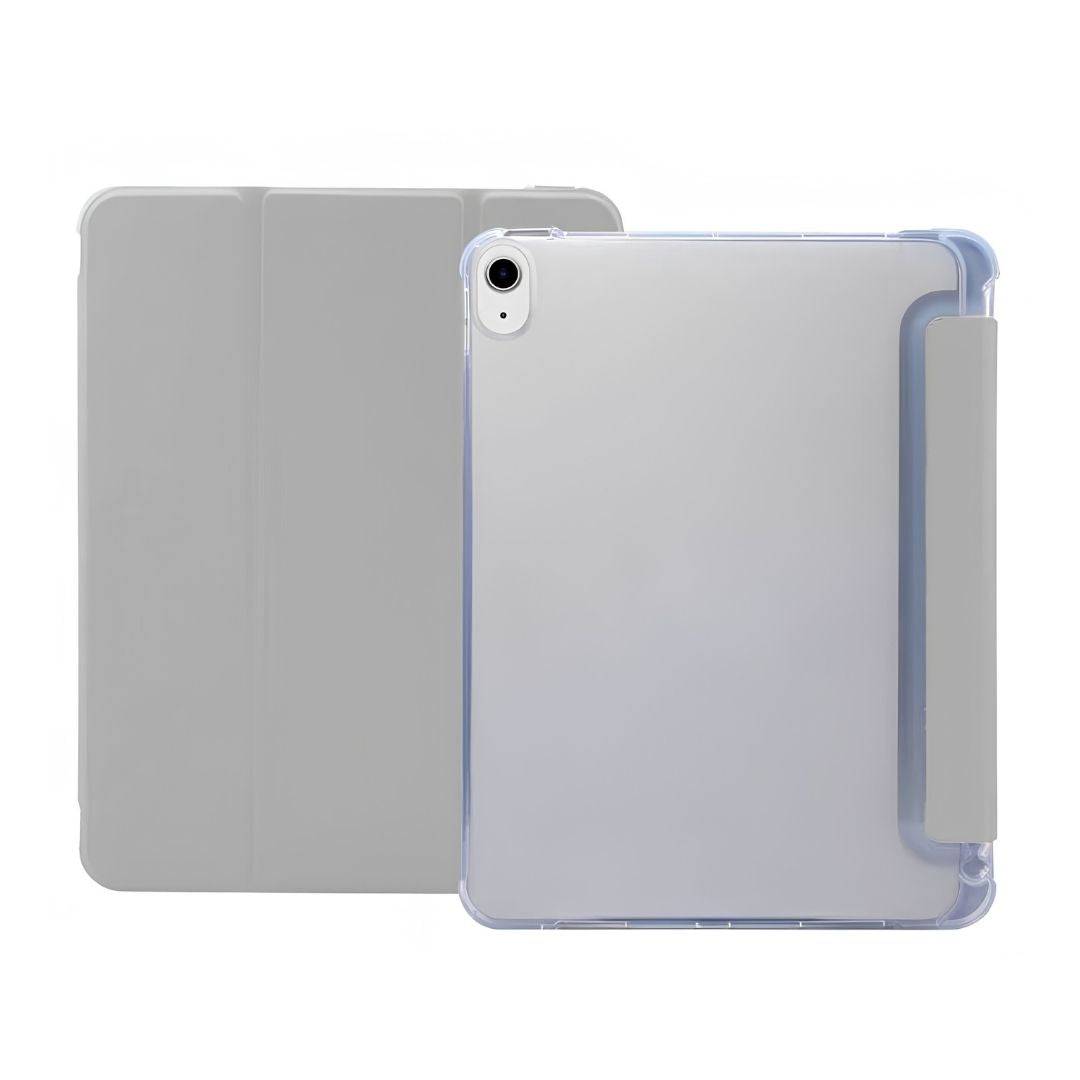 Siva Space Gray preklopna maska za iPad Air 11 inča M2 M3 sa ležištem za Apple olovku.